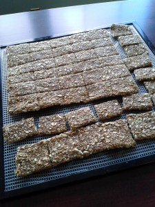 Pizza Crackers on Tray